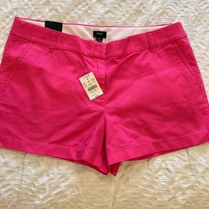 J Crew Shorts NWT 14 Hot Pink